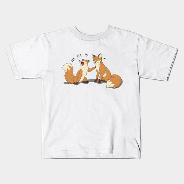 Weird Fox Kids T-Shirt by Fennekfuchs